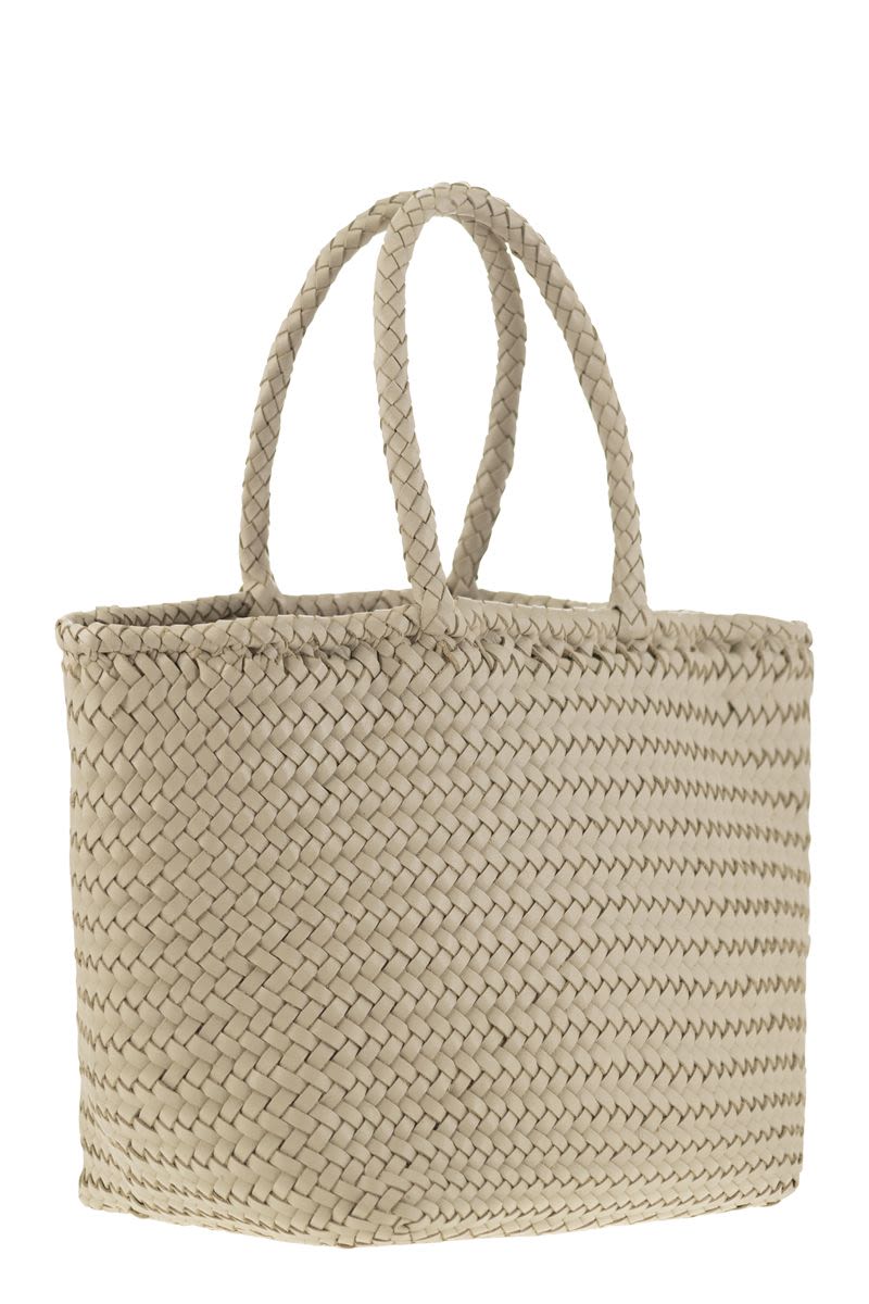 GRACE BASKET SMALL - Woven leather bag