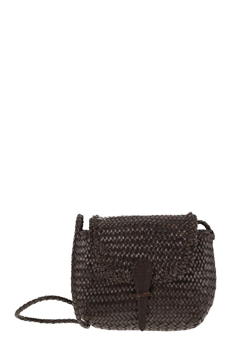 MINI CITY BAG - Woven leather bag