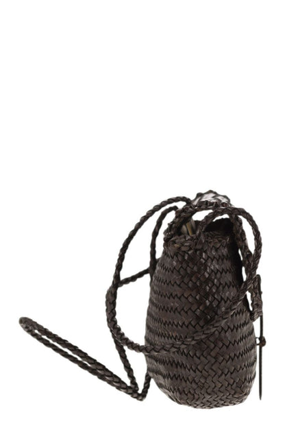 MINI CITY BAG - Woven leather bag