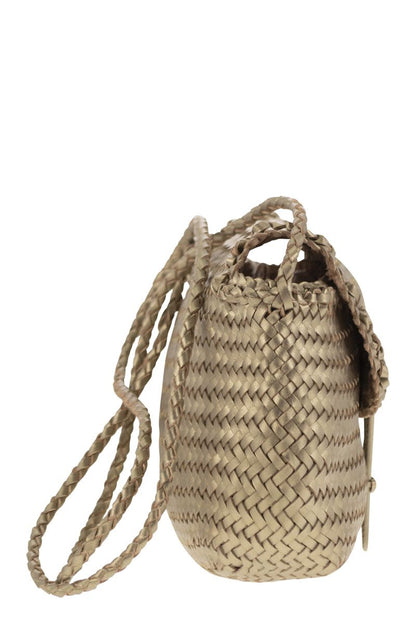 MINI CITY BAG - Woven leather bag