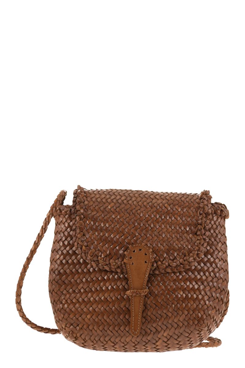 MINI CITY BAG - Woven leather bag