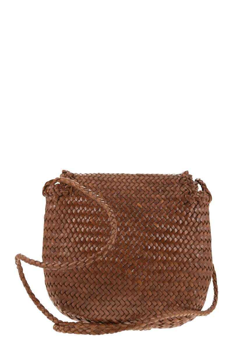 MINI CITY BAG - Woven leather bag