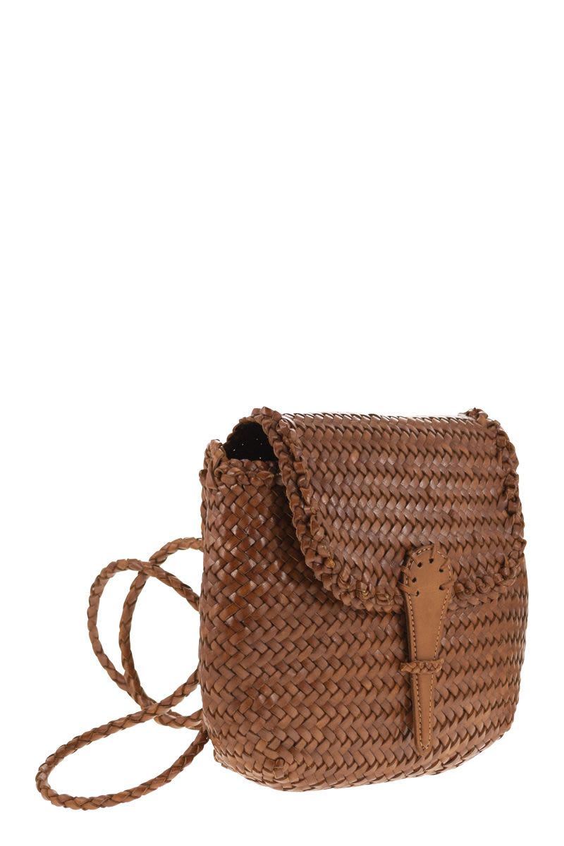 MINI CITY BAG - Woven leather bag