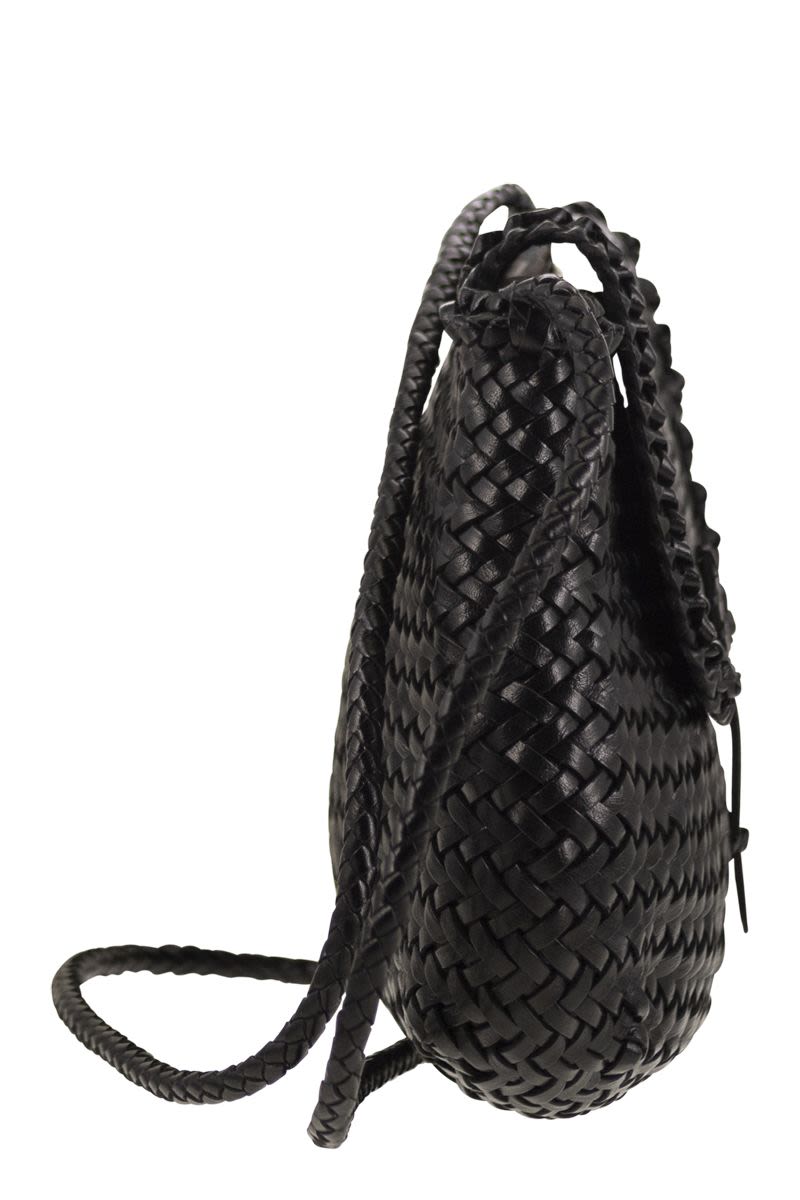 MEDIUM CITY BAG - Woven leather bag