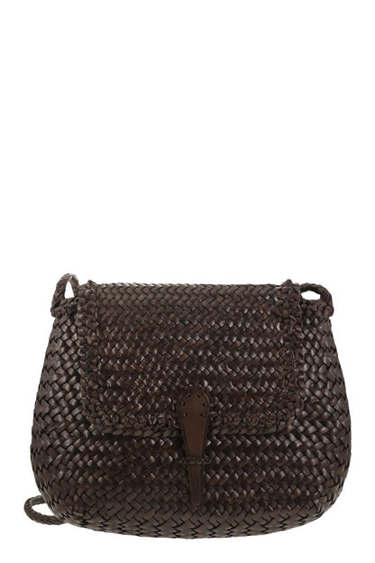 MEDIUM CITY BAG - Woven leather bag