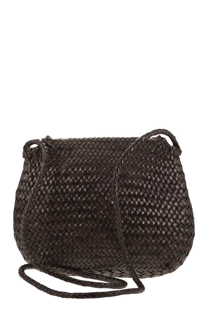 MEDIUM CITY BAG - Woven leather bag