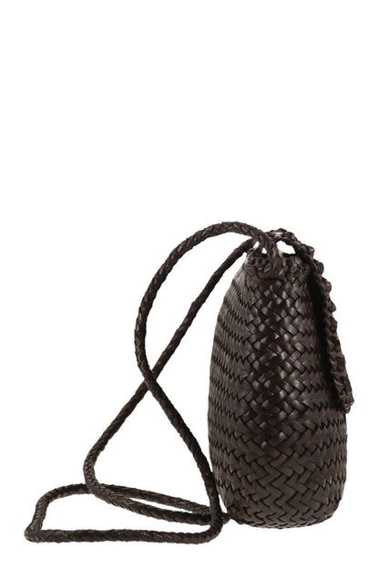 MEDIUM CITY BAG - Woven leather bag