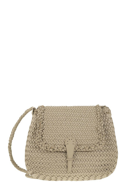 MEDIUM CITY BAG - Woven leather bag