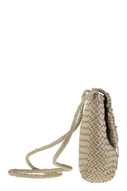 MEDIUM CITY BAG - Woven leather bag