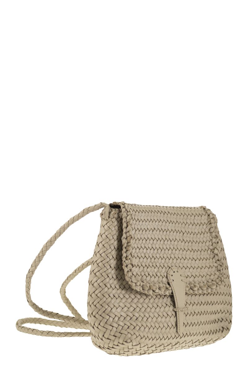 MEDIUM CITY BAG - Woven leather bag