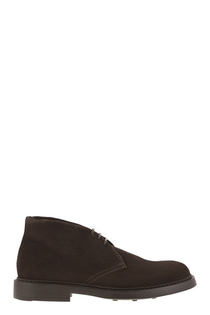 Suede ankle boots