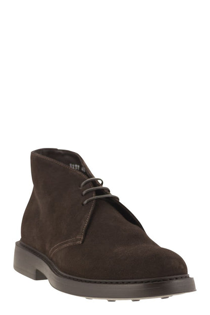 Suede ankle boots