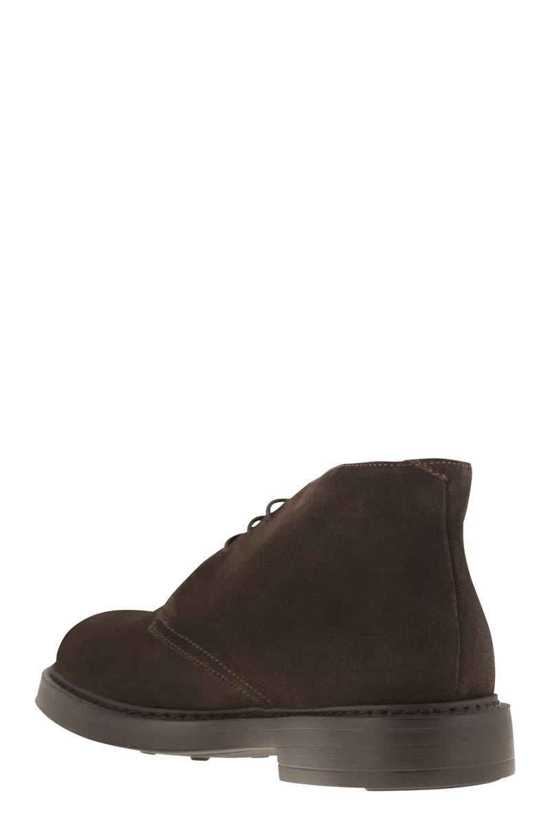 Suede ankle boots