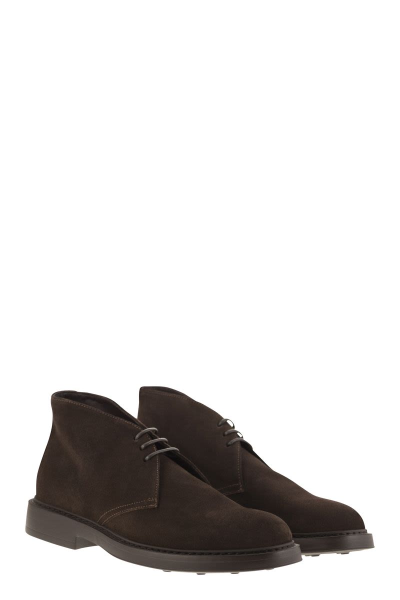 Suede ankle boots