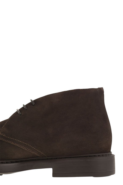 Suede ankle boots