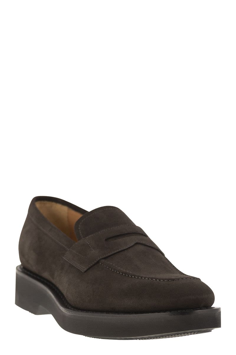 Suede Calfskin Moccasin