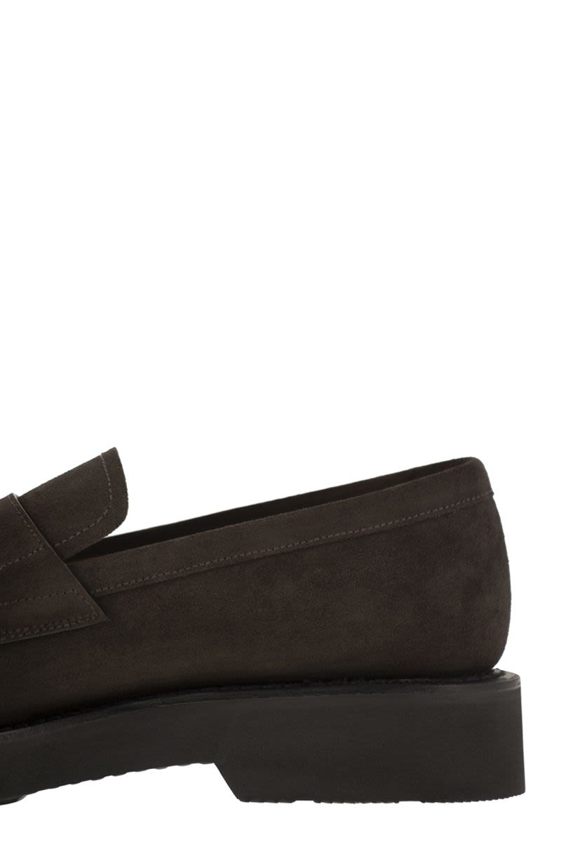 Suede Calfskin Moccasin