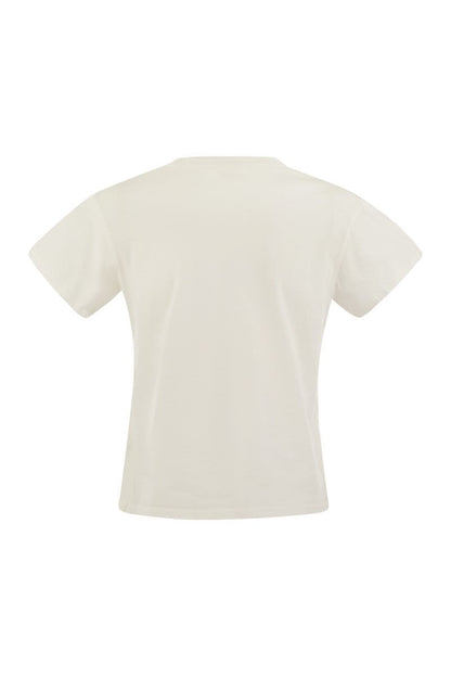 EMILIE - T-shirt with embroidery on chest