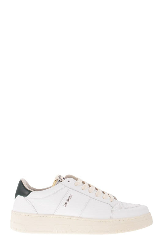 GOLF - White and forest trainers