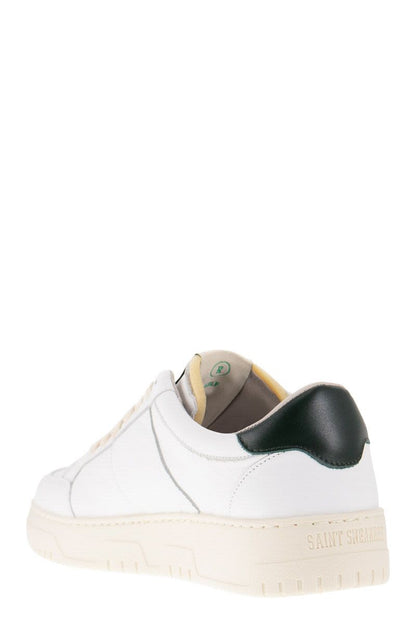 GOLF - White and forest trainers