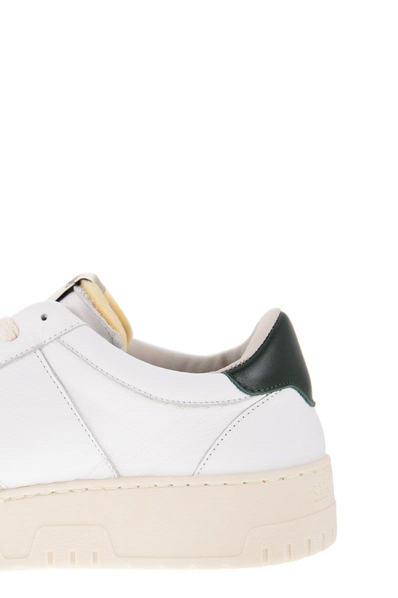 GOLF - White and forest trainers