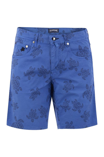 Bermuda shorts with Ronde des Tortues resin print