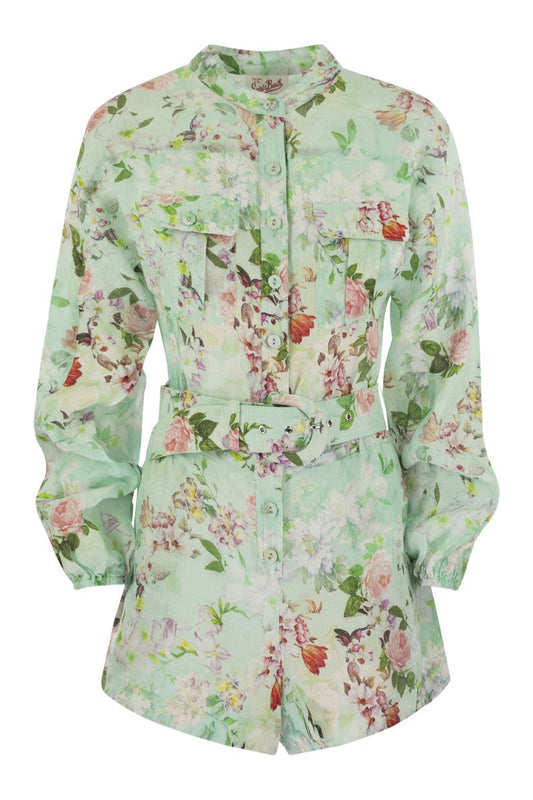 HANNIEL - Playsuit with flower pattern