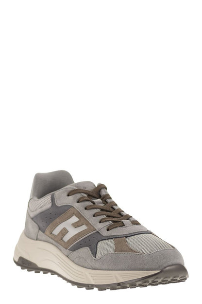 Hyperlight suede trainers