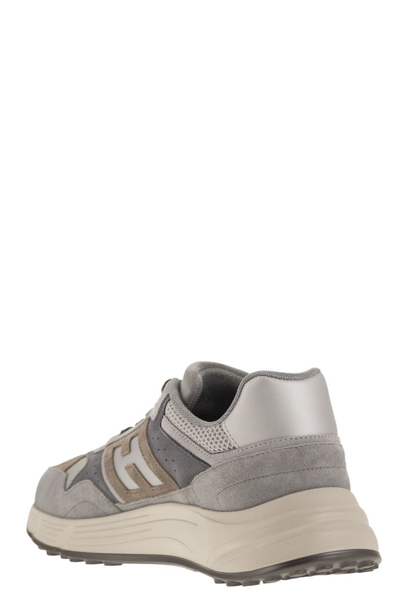 Hyperlight suede trainers