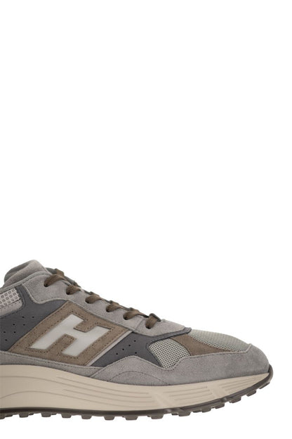 Hyperlight suede trainers