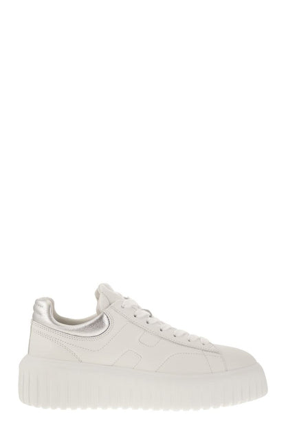 H-Stripes leather trainers