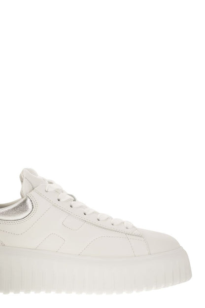 H-Stripes leather trainers