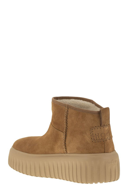 H-Stripes Suede ankle boot