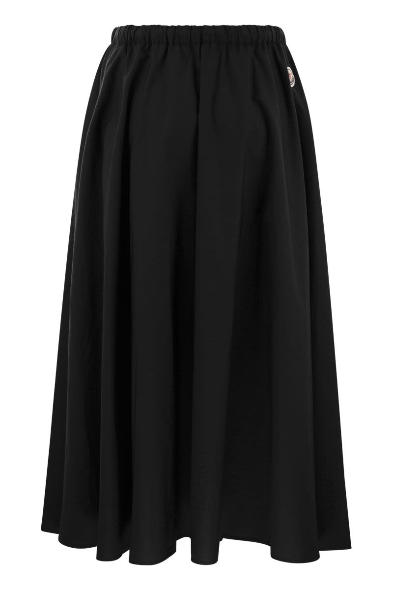 Poplin maxi skirt