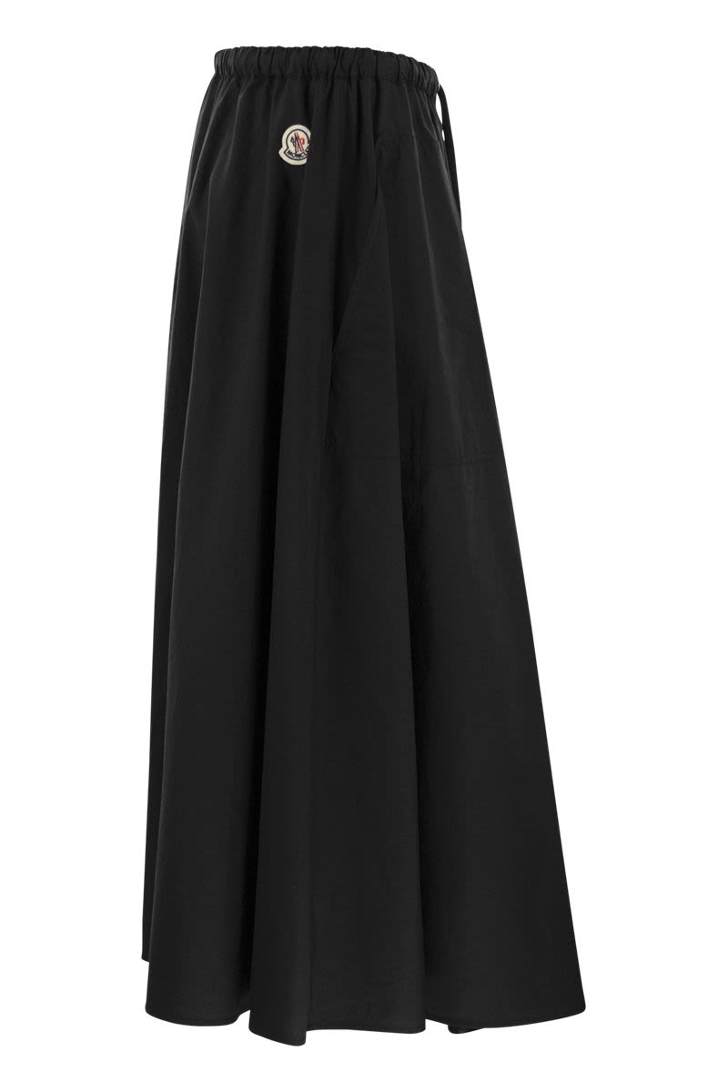 Poplin maxi skirt