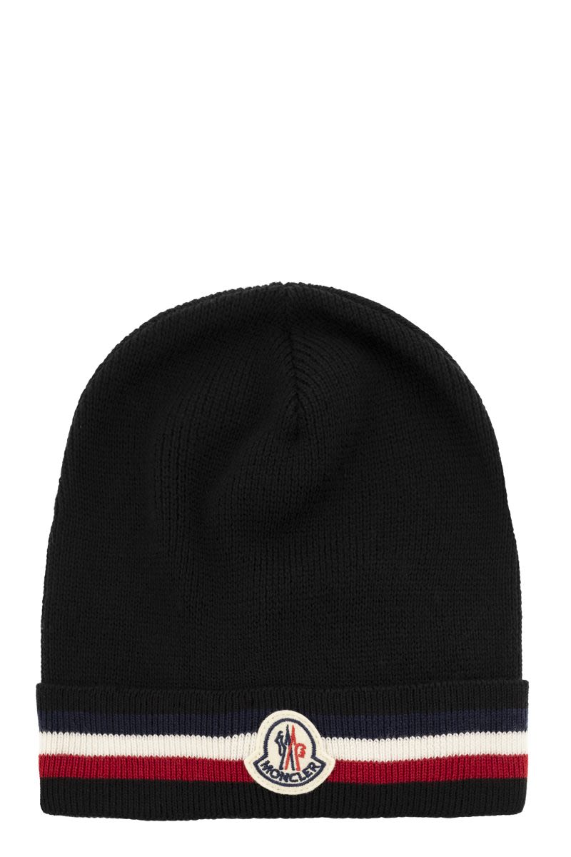 Tricolour wool cap