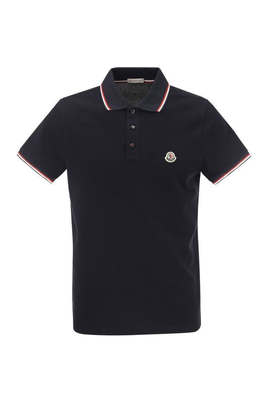 Polo shirt with iconic felt