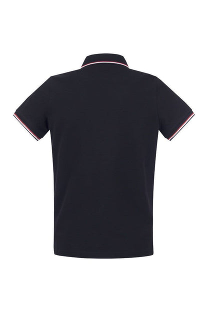 Polo shirt with iconic felt