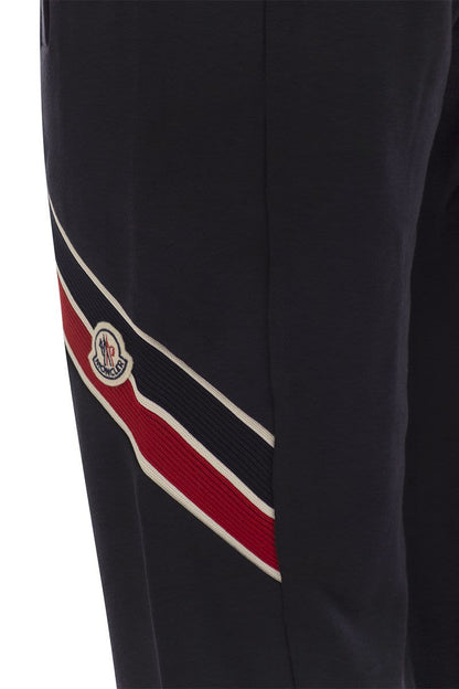 Tricolour sports trousers