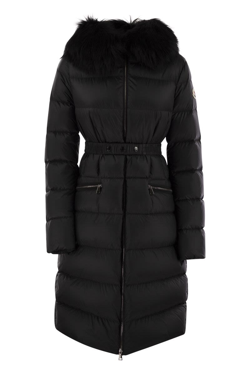 BOEDIC - Long down jacket with hood