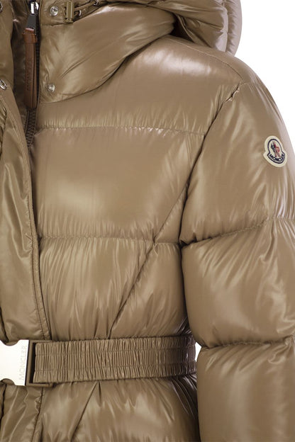 BELLEVUE - Long down jacket with hood