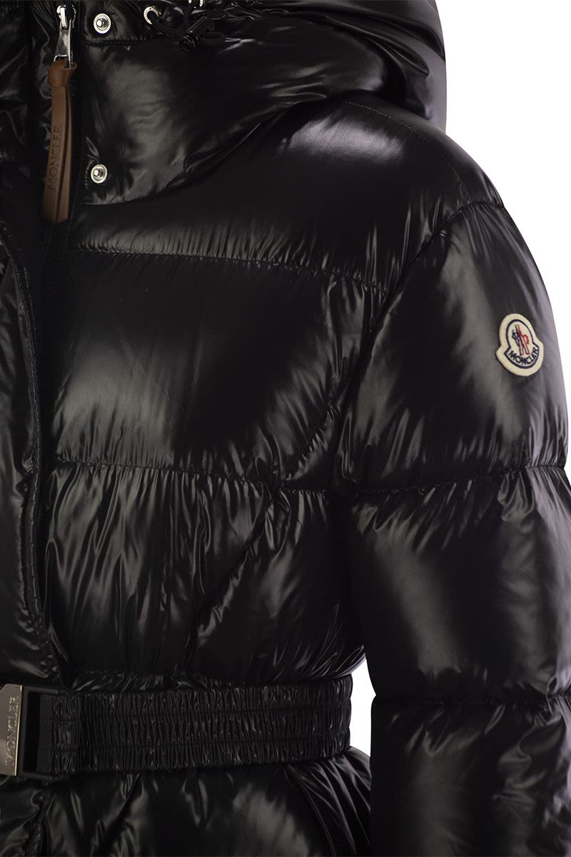 BELLEVUE - Long down jacket with hood