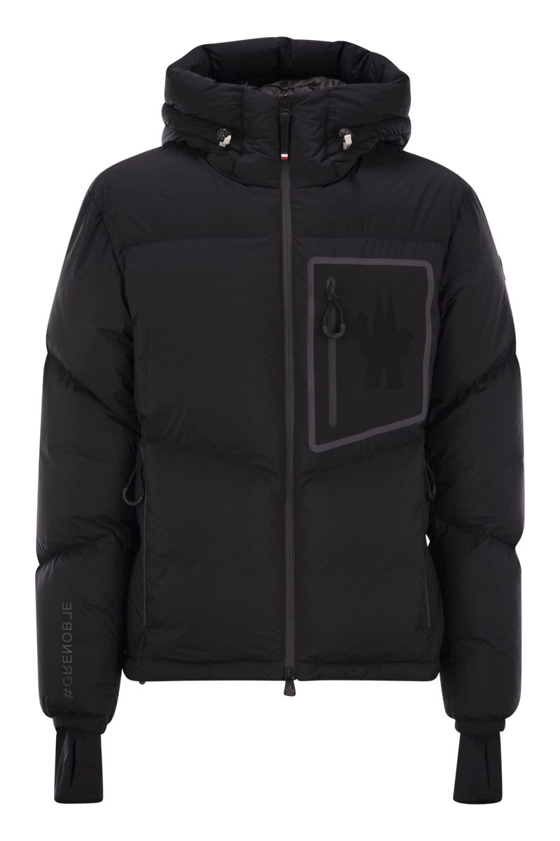 MANDRES - Short down jacket with hood