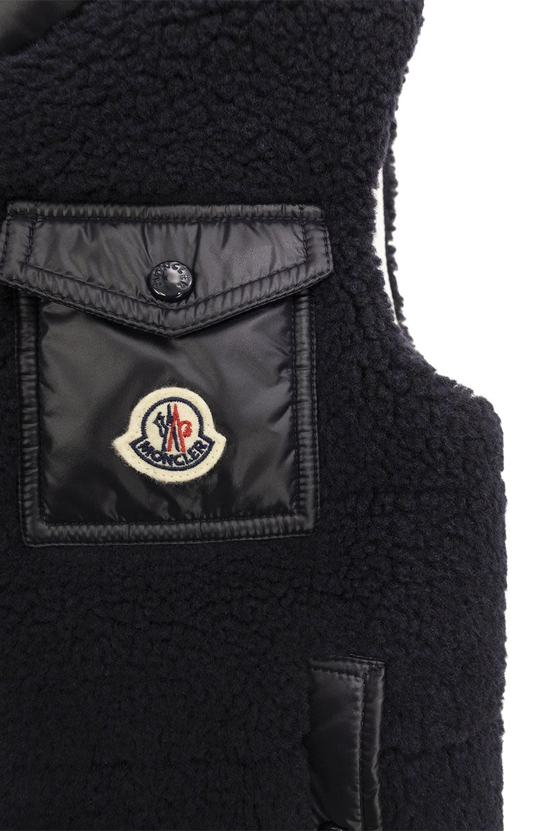 ODAL - Padded vest with teddy effect