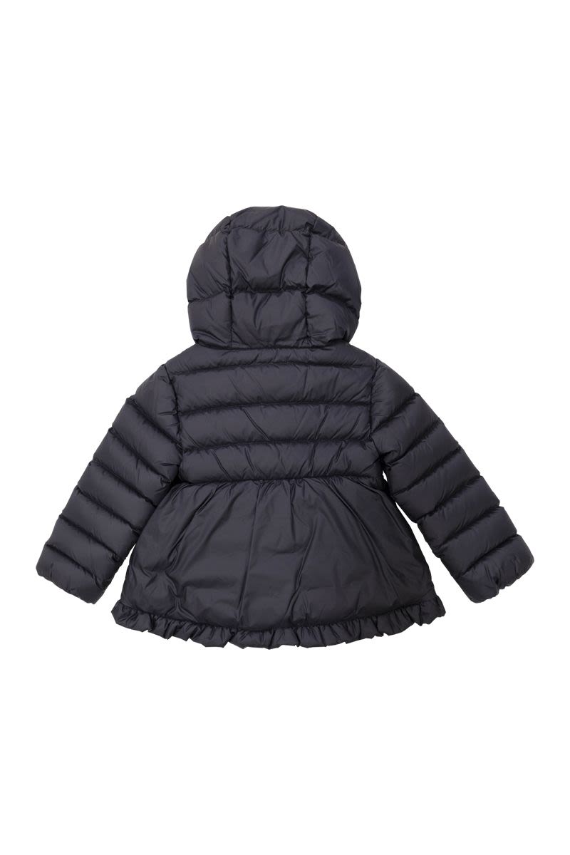 ODILE - Down jacket with ruffles