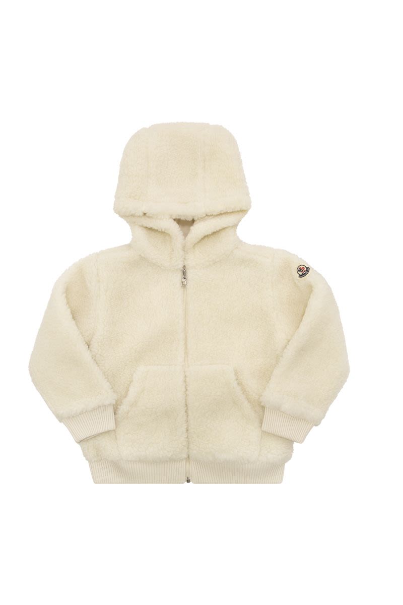 Logoed cpm hooded and zipped sweatshirt