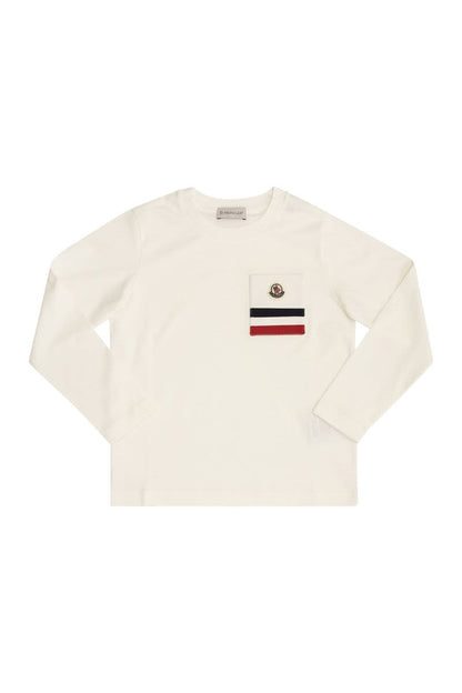 Long-sleeved T-shirt with pocket