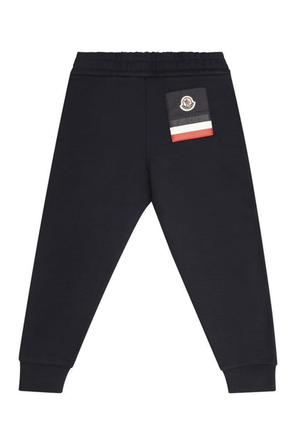 Sports trousers with tricolour pocket