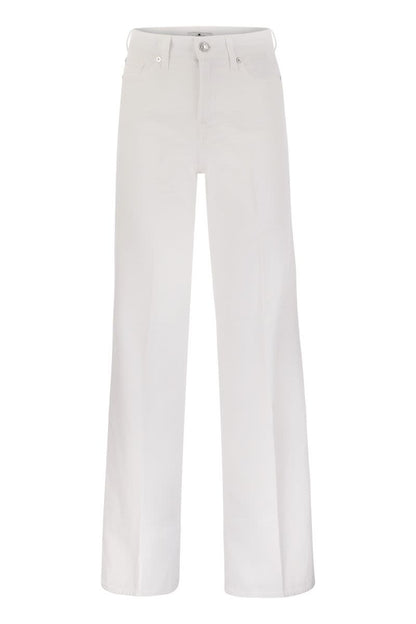 LOTTA LINEN - High Waist Flared Jeans