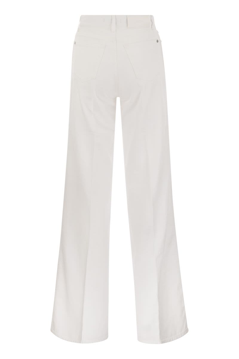 LOTTA LINEN - High Waist Flared Jeans